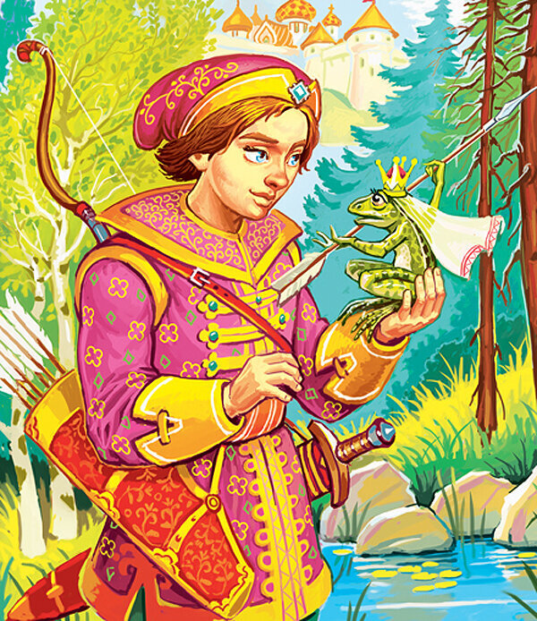 Иван-Дурак в сказке "Царевна лягушка". Картинки из открытых источников.