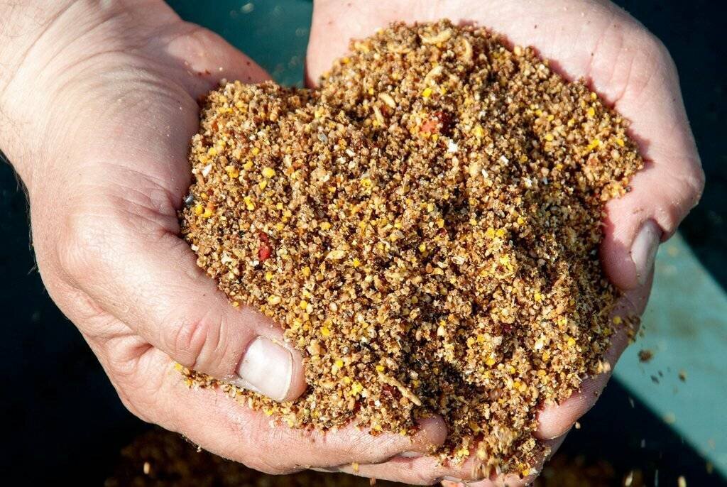 Так прикормка будет выглядеть если всё это дело перемолоть.