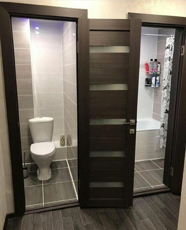 Санузел после ремонта. Листайте вправо.