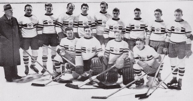 Победители ЧМ-1936 по хоккею сборная Великобритании! 