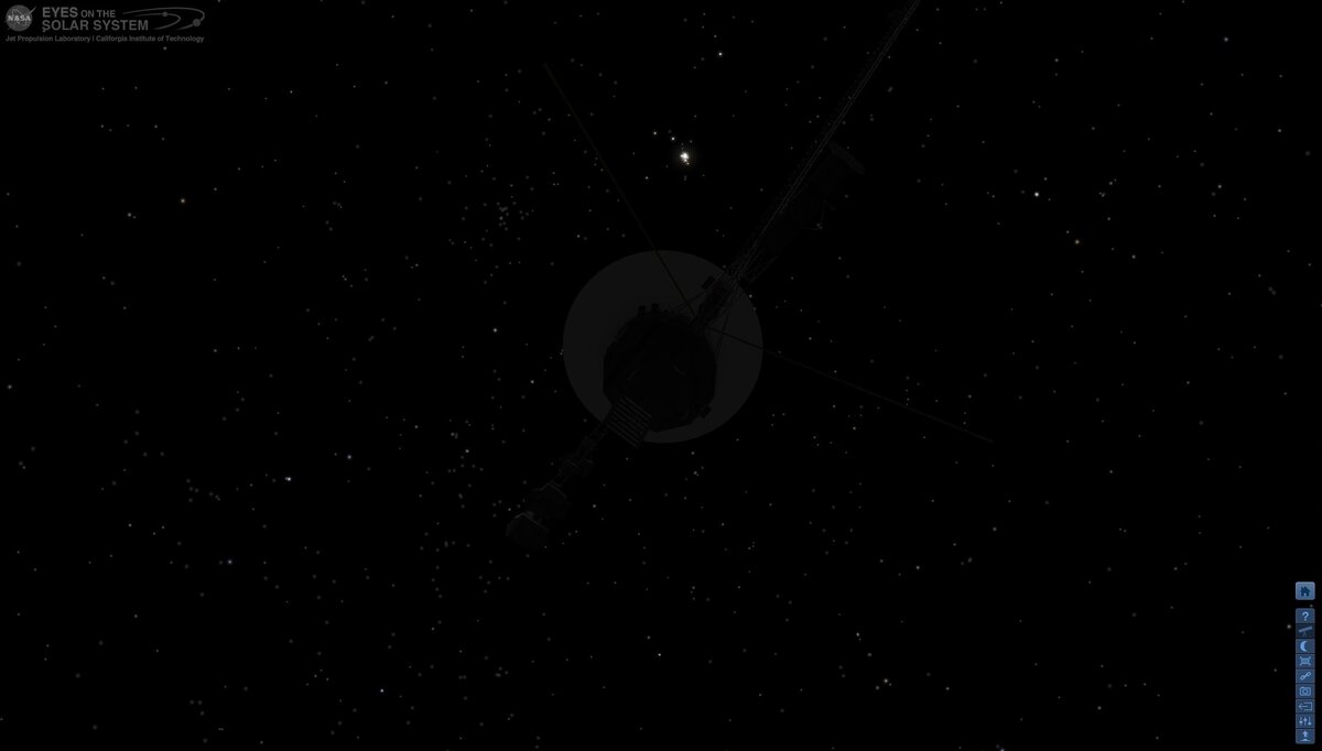 Фото: скриншот с NASA Eyes 