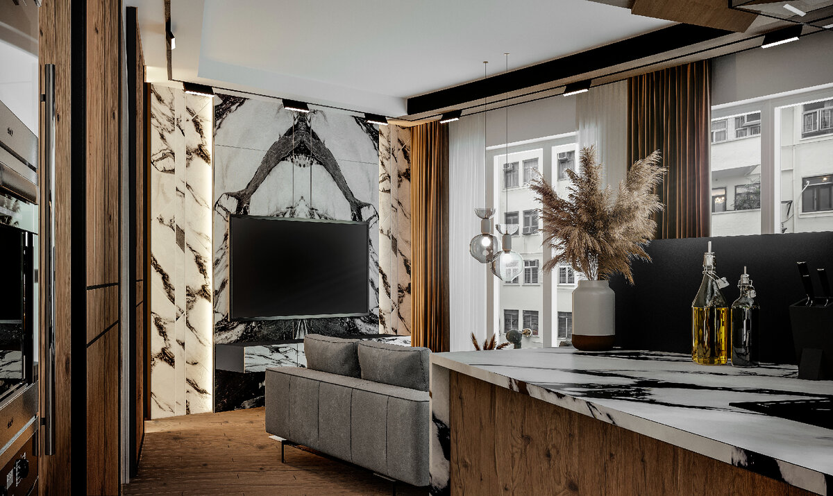 Проект 5-ти комнатной квартиры. Студия Малина-ПРО.