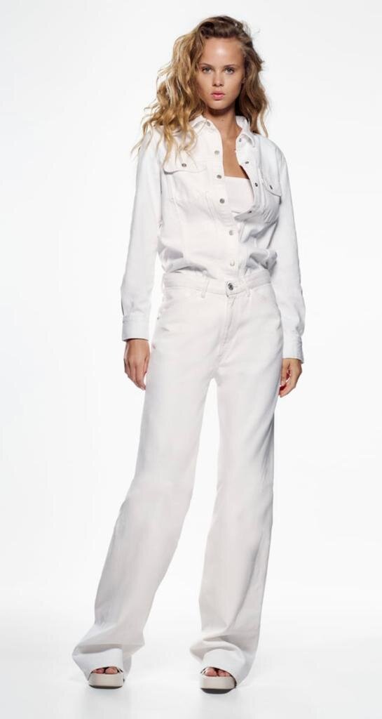 Стильный белый тотал лук. (фото 4-6)