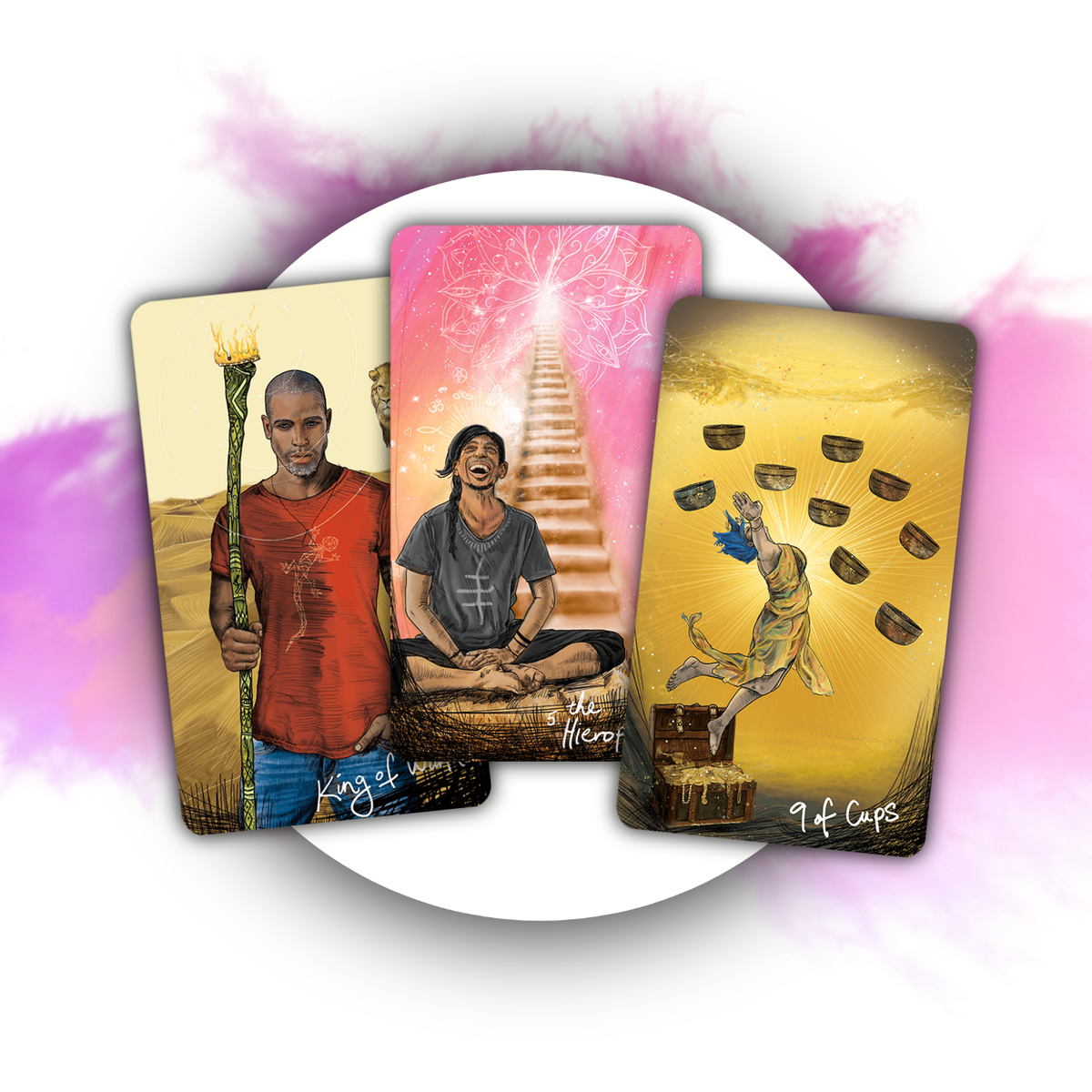 Для иллюстрации расклада я использую репродукции колоды Таро Светлого Провидца.