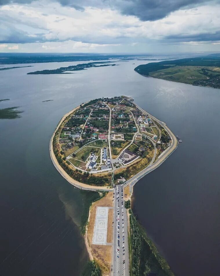 Остров Свияжск в Казани зимой