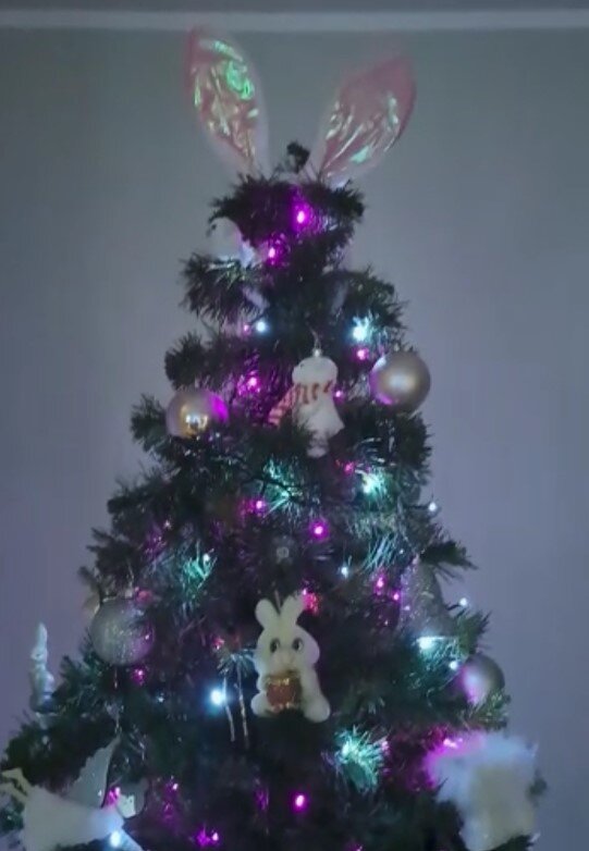 Ёлочка "ушастая" от автора канала "Анастасия: будни репетитора онлайн"