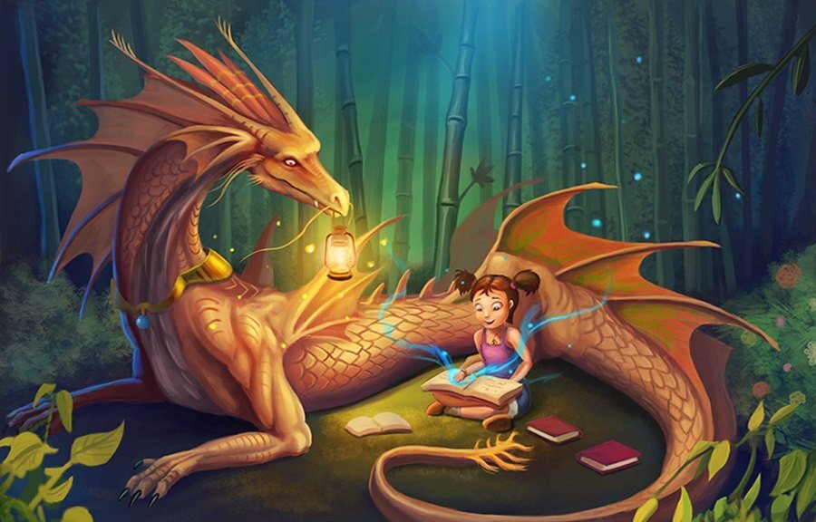 Дракон, словно пес, вечерами ложится у ног...