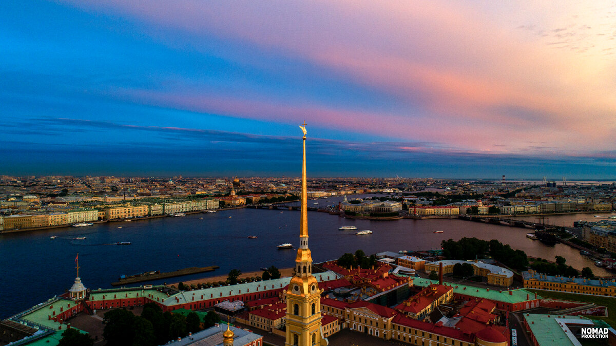 Санкт Петербург Петропавловская крепость с птичьего полета