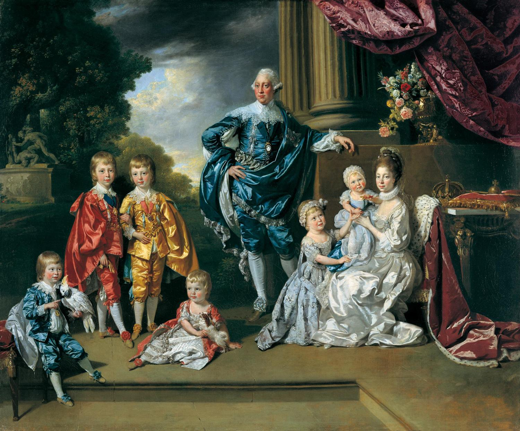 семейный портрет: Георг, Шарлотта и их дети