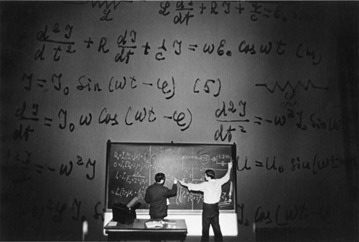 Фото Владимира Лагранжа Мир формул, студенты 70-х