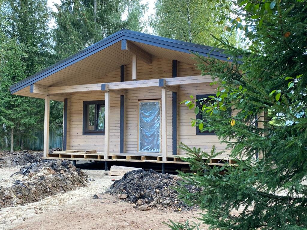 Строительство дома-бани по моему проекту