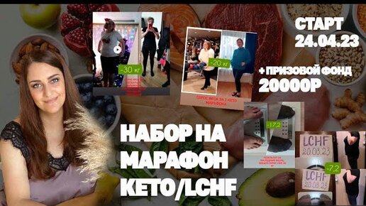 Приглашаю Тебя!  Худеем на КЕТО и LCHF Вместе! Набор на Новый Марафон Похудения!