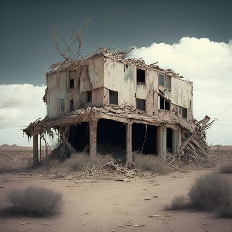 Изображение сгенерировано нейросетью Кандинский 2.1 по запросу «Дряхлое государство»