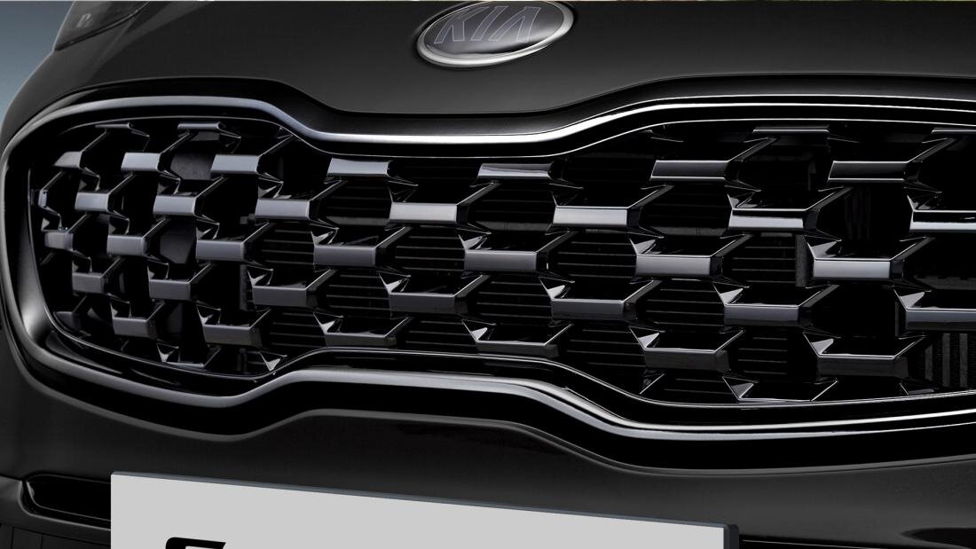 Новая решётка радиатора для KIA Sportage Premium Black Edition