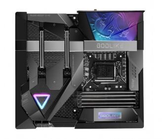       
 Новый Godlike немного больше по размеру (E-ATX), поэтому он может не поместиться в стандартные корпуса Tower.