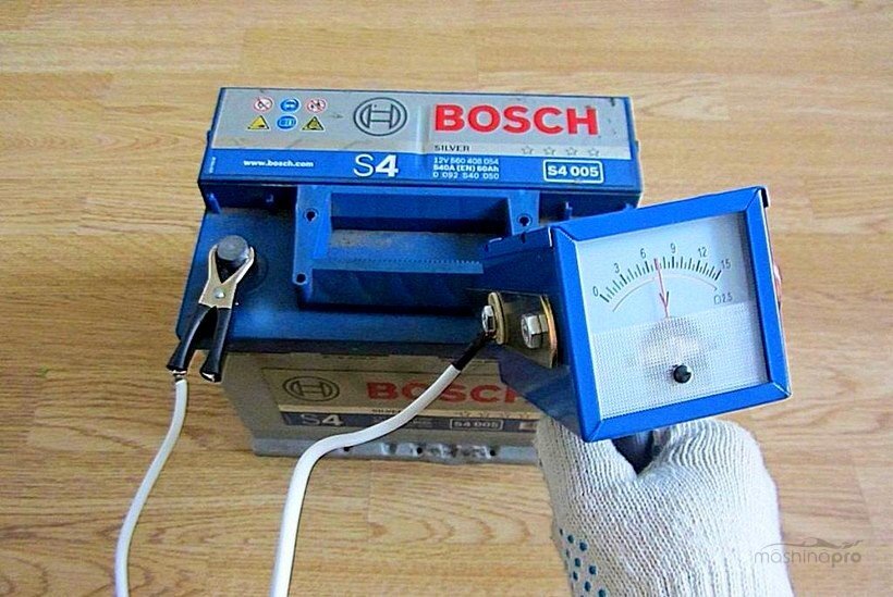 Проверка АКБ Bosch нагрузочной вилкой, когда не горит лампа генератора