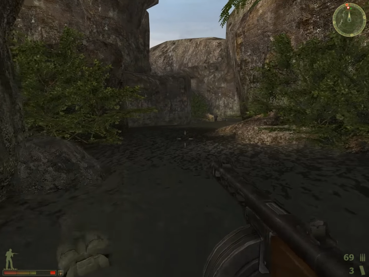 Знакомый нам по первой части игры ППШ