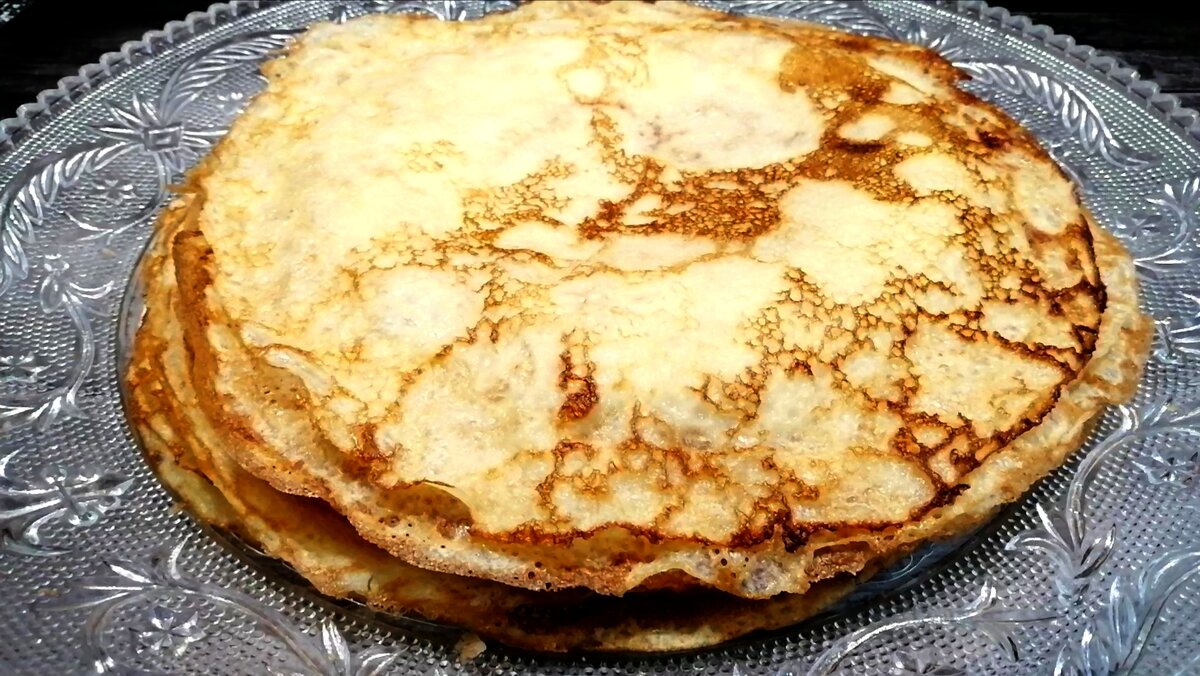 Классические блины на молоке