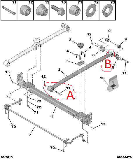 Задняя подвеска PEUGEOT   BOXER 3