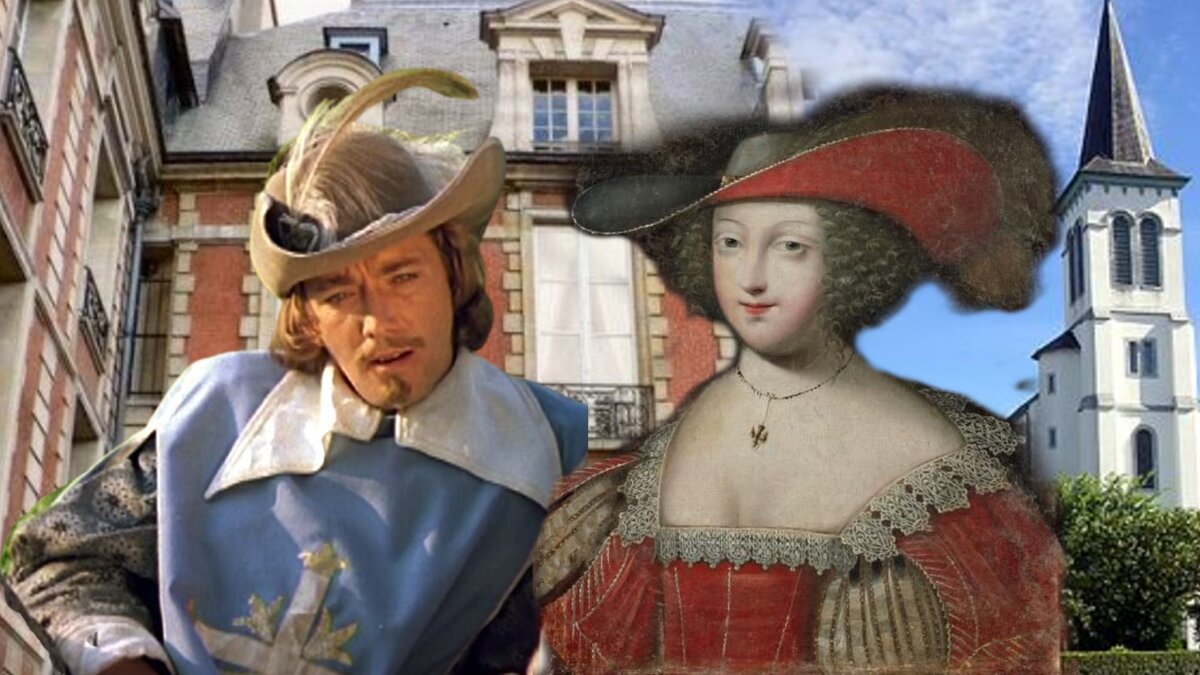 Старыгин в роли Арамиса и дама 17 века. Фотоколлаж выполнен автором специально для этой публикации