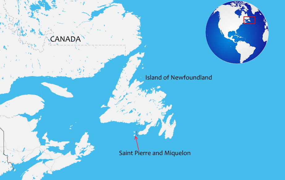 Сен пьер остров. Сен-Пьер и Микелон на карте Северной Америки. Острова сен Пьер и Микелон на карте. Сент Пьер и Микелон на карте Северной Америки.