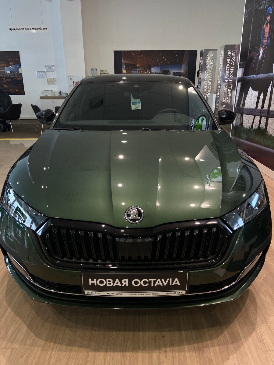 Октавия с матричной оптикой 