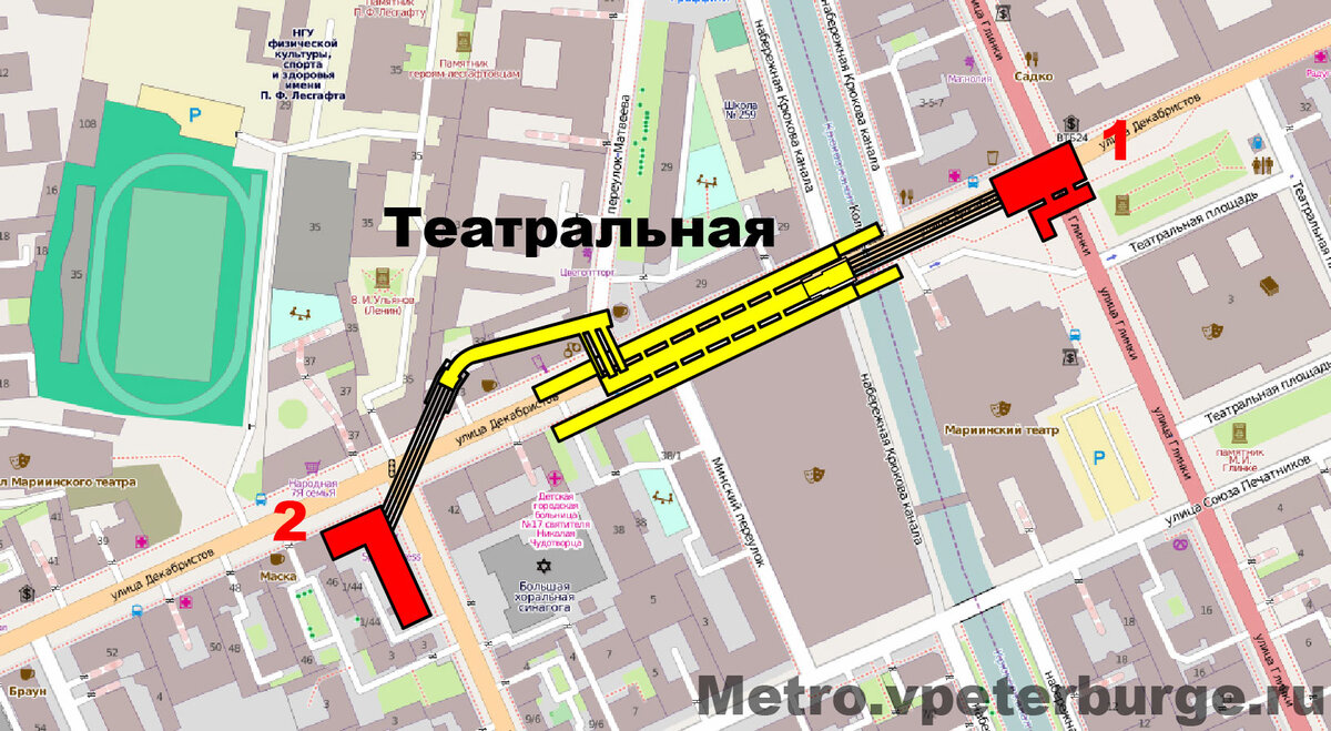 метро театральная спб