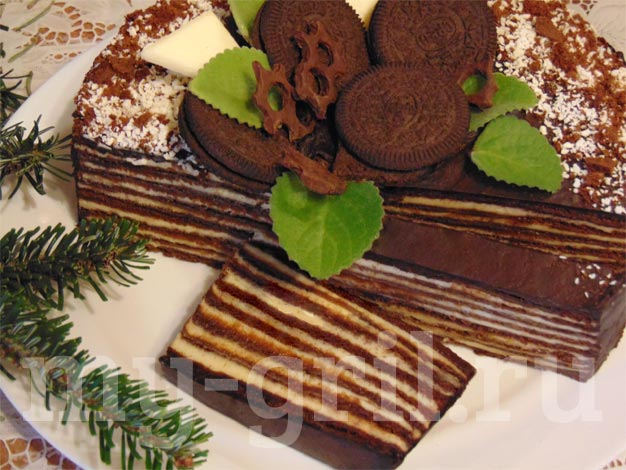 Как приготовить Домашний медовый торт Спартак шоколадный рецепт пошагово
