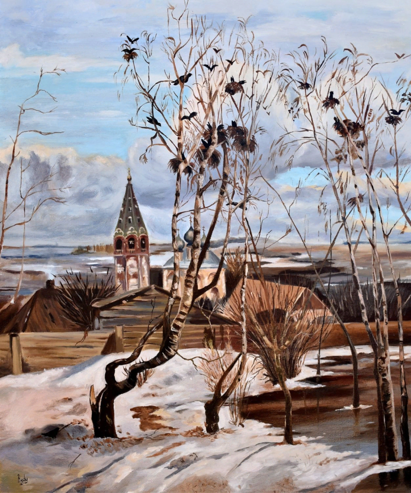 "Грачи прилетели", А. Саврасов. Для настроения. Не думаю, что я нарушаю авторские права Саврасова