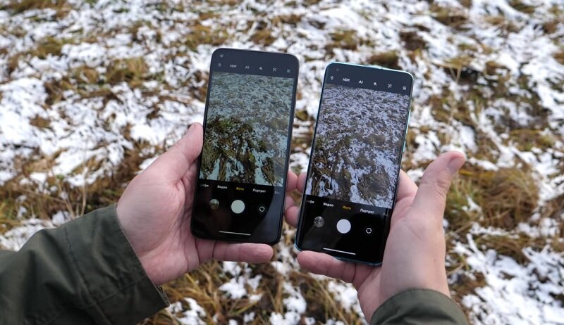 Разница в цветопередаче через видоискатель на IPS и AMOLED. Скрин: YouTube-канал Mobiltelefon.ru