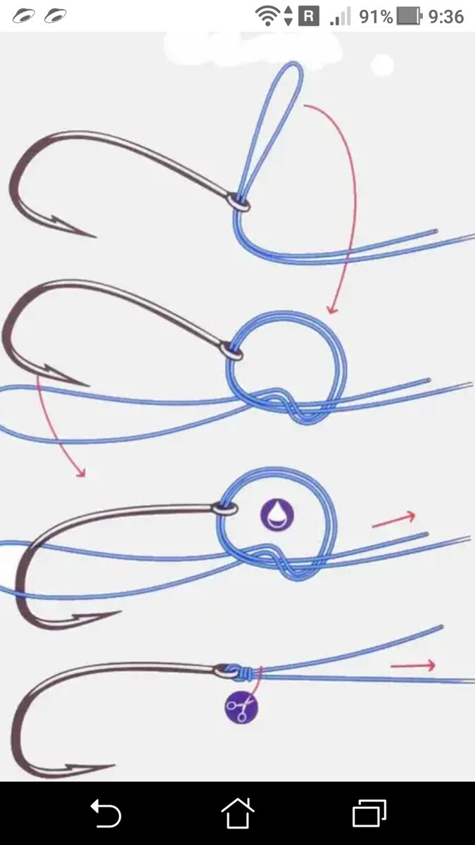 Как привязать крючок к леске: простые и надёжные узлы для вязания разными способами