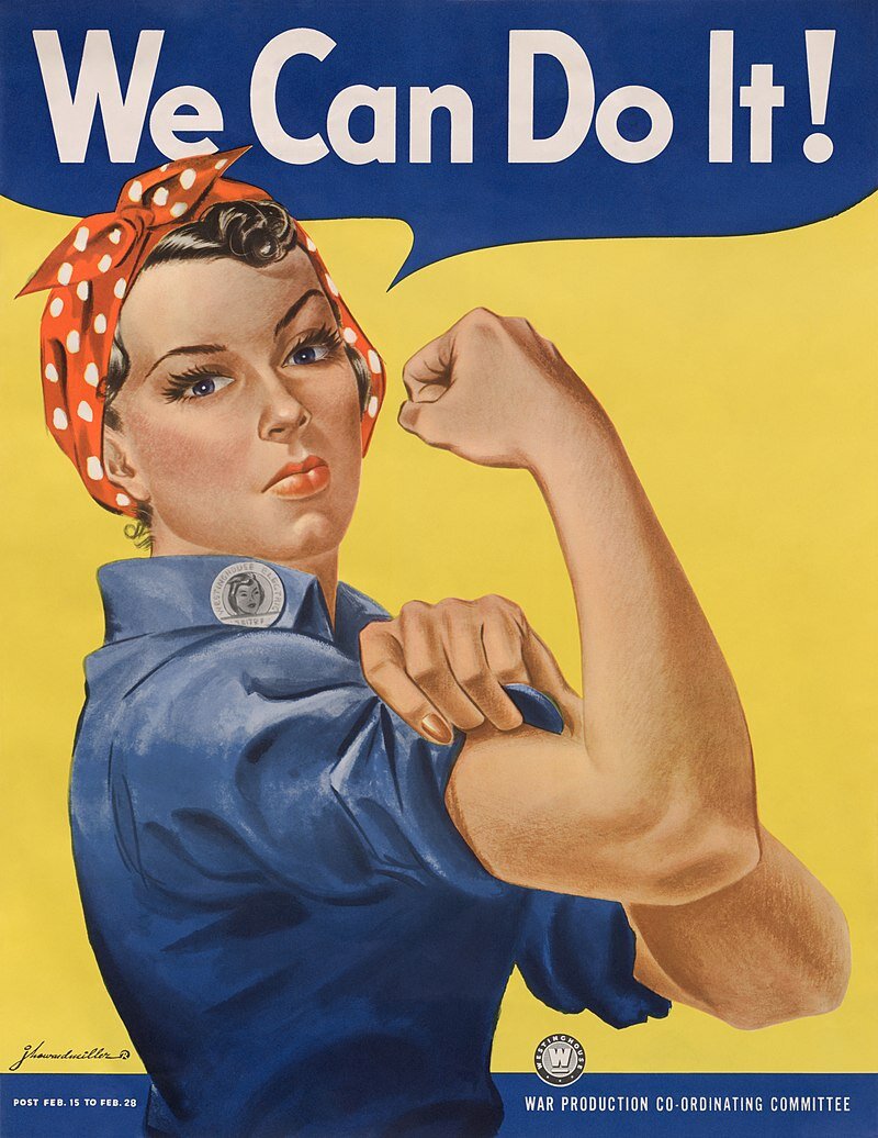 "We Can Do It! - постер художника J. Howard Miller для Westinghouse Electric (1943)