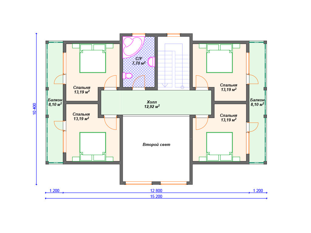 Проект каркасного дома со вторым светом | Arplans.ru - проекты домов | Дзен