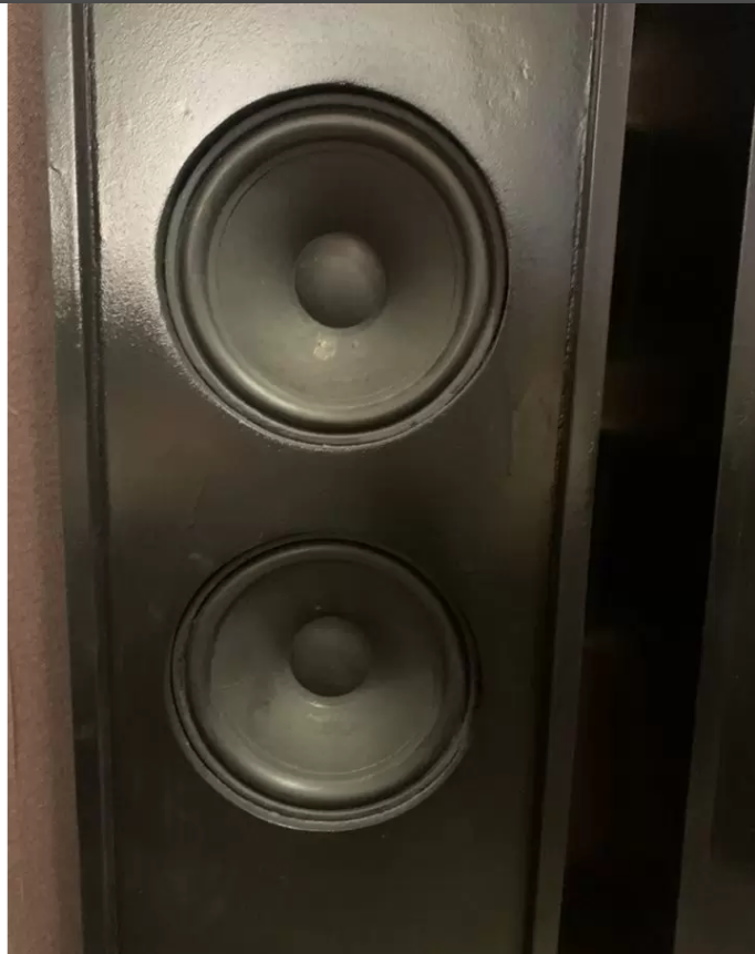 Какие применены НЧ динамики - не понятно. Но выглядят не круто. Не исключено, что от какого-нибудь музыкального центра.