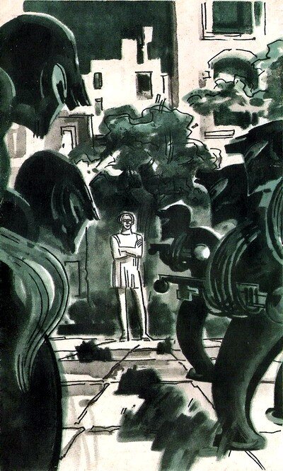 "Чудовище", художник Н. Гришин