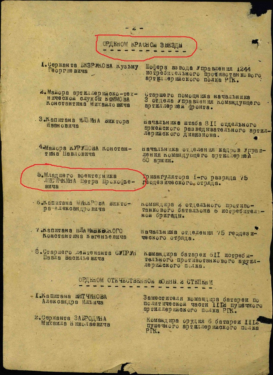 Документ из семейного архива Автора