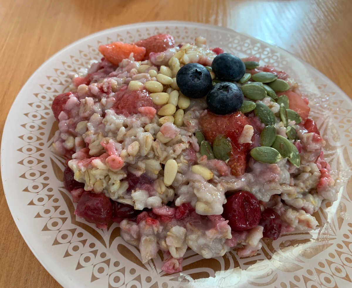 Первый завтрак. Фото автора 