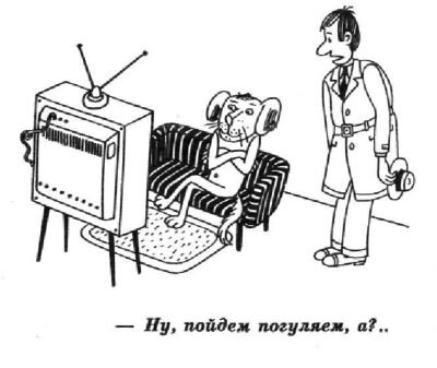  - Ну, пойдем, погуляем, а? (худ. В. Шкарбан, "Крокодил" №17, 1977)