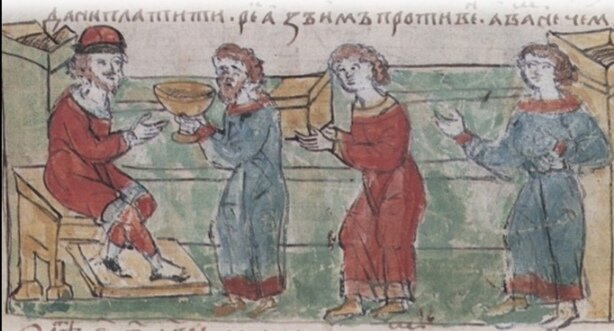 Князь Олег собирает подать, из интернета. 