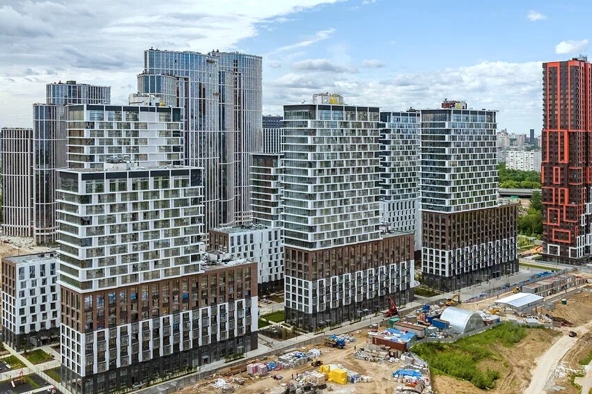 ЖК бизнес-класс «Событие» — аэросъемка Новострой-М