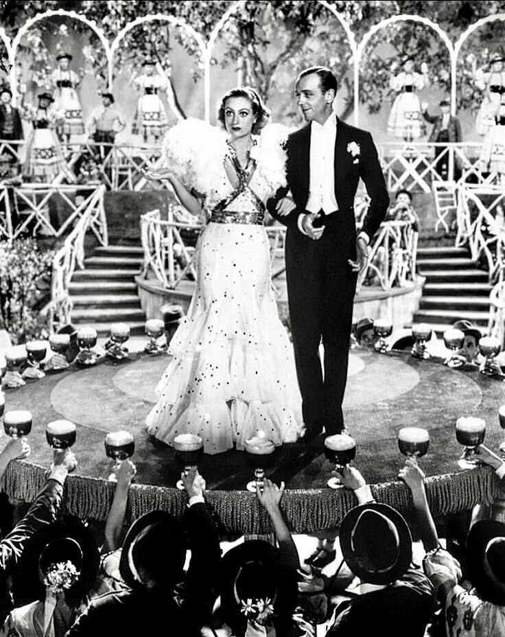 Фред Астер и Джоан Кроуфорд в фильме «Танцующая леди». Источник: www.pinterest.com