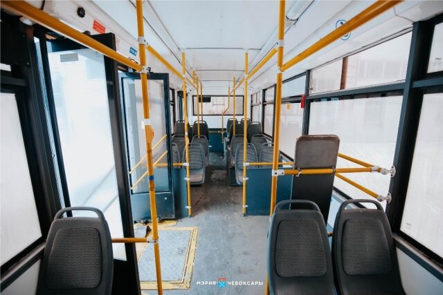    В салоне списанного московского троллейбуса Cap.ru