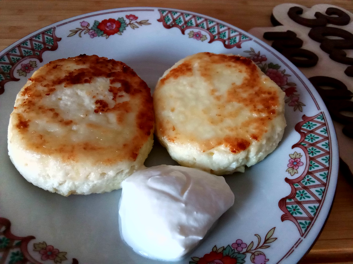 Сырники на завтрак. Фото от автора