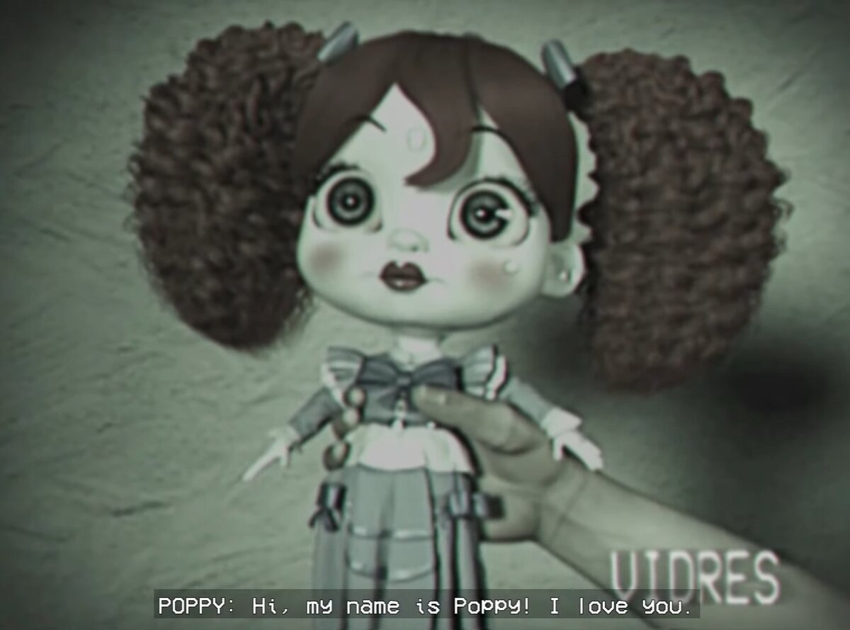 Поппи:"Привет, меня зовут Поппи! Я люблю тебя."