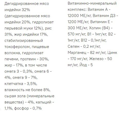 Полнорационный гипоаллергенный корм "Холка" для кошек (20% мяса) из индейки и риса