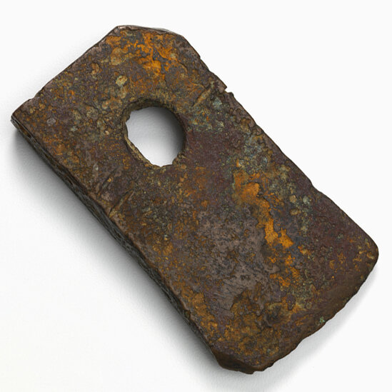 Медная монета. Эквадор, 500-1500 гг. н.э. Коллекция National Museum of the American Indian, Washington.