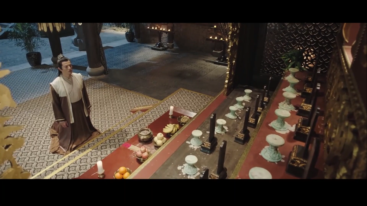 Храм предков - кадр из китайского сериала "Легенды: Чжао Яо"