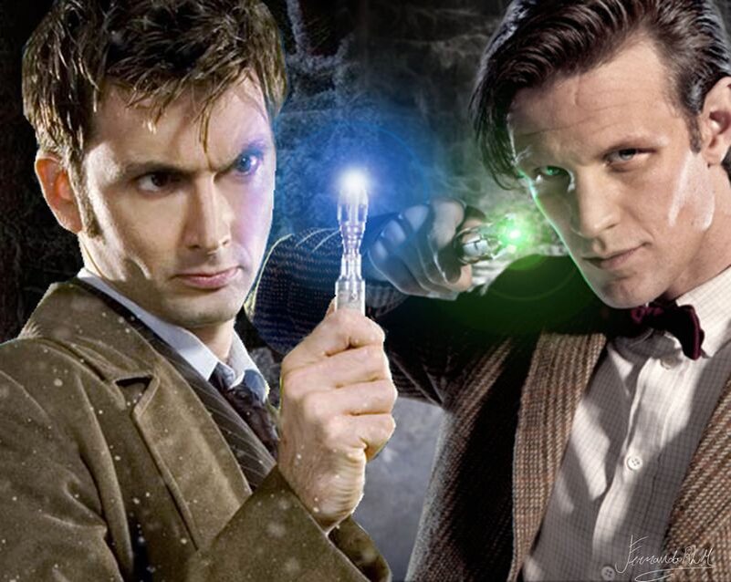 Десятый и одиннадцатый Доктор с отверткой. Фото из открытого доступа.