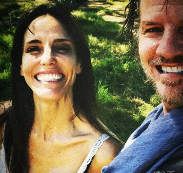 С супругой Марией