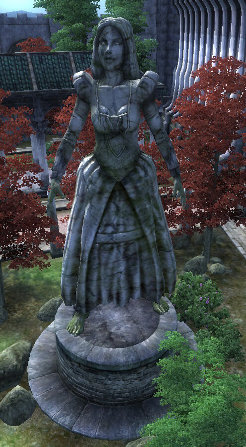 Задание №2. Это статуя Алессии, «Королевы рабов». Правда ли, что её поработителями были представители расы Цаэски?  Напиши ответ в комментариях!